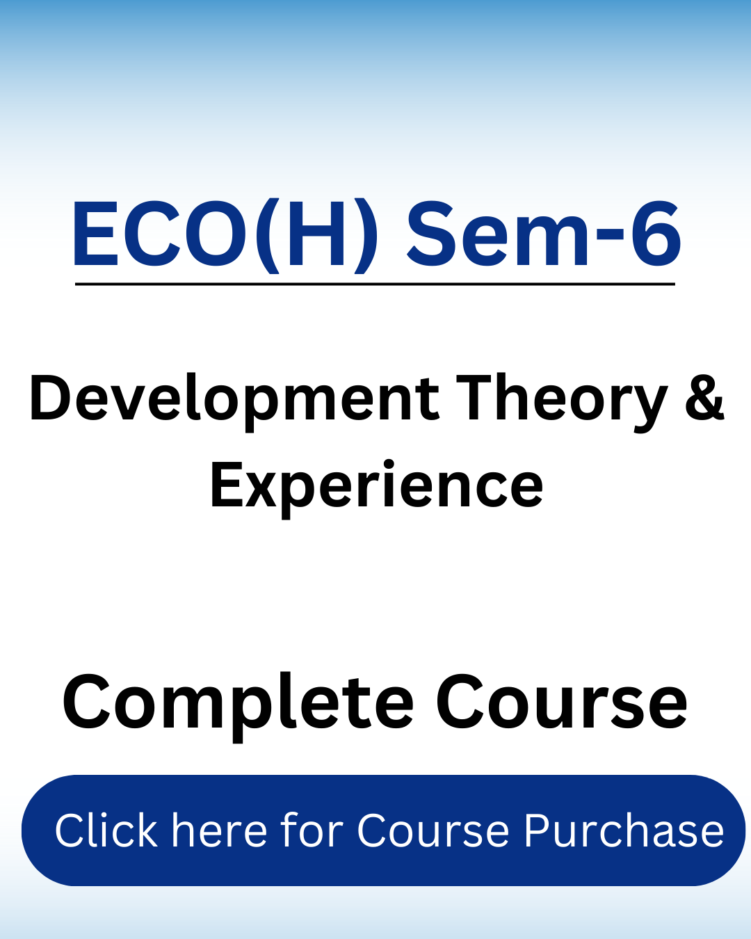 Development Theory & Experience