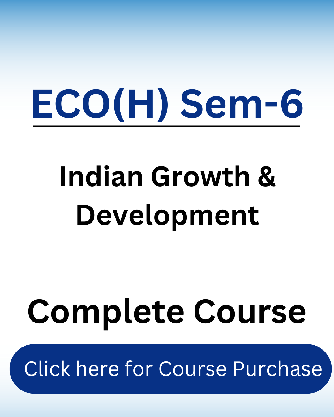 Indian Growth & Development