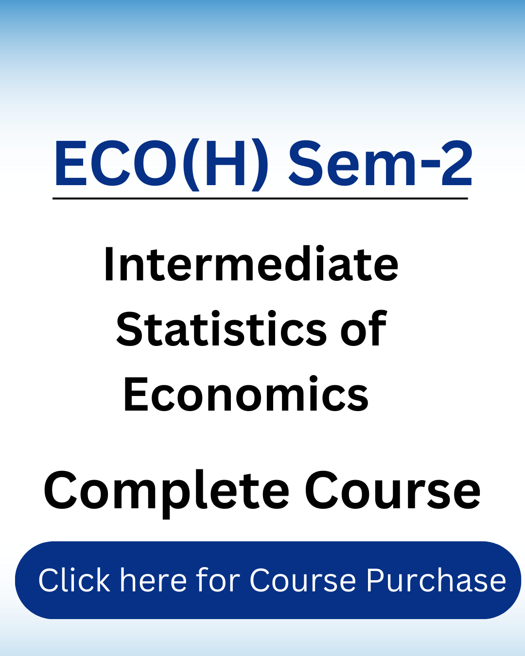 Statistics for Economics