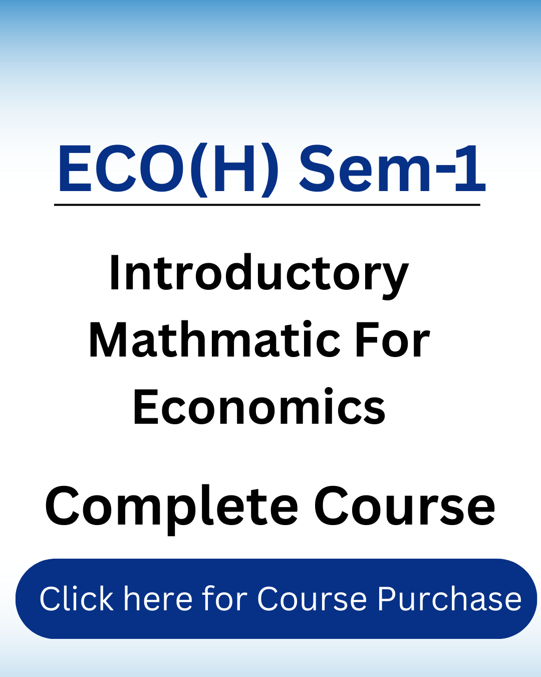 Mathematics for Economics