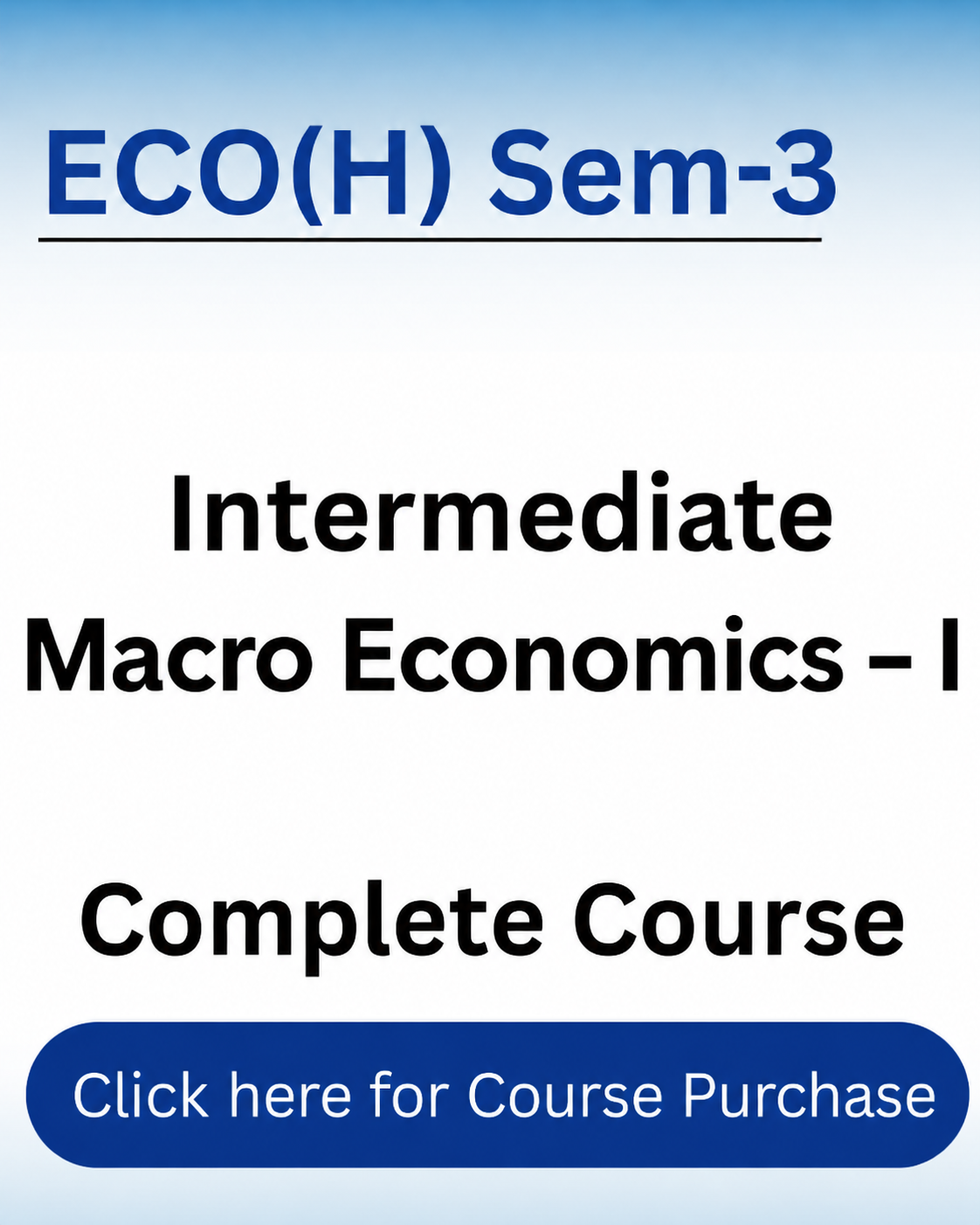 Intermediate Macroeconomics – II