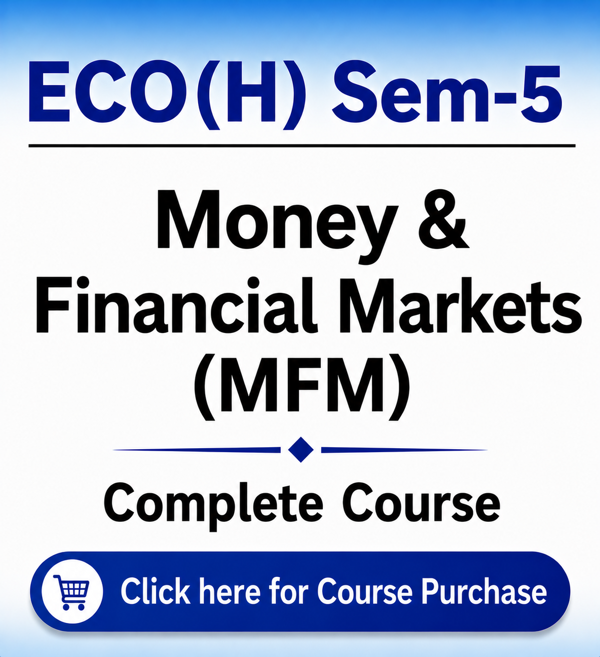 Money & Financial Markets